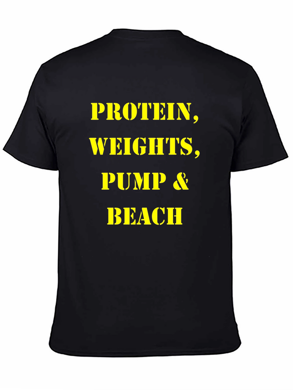 Protein Weights Pump Beach Mens T-Shirt