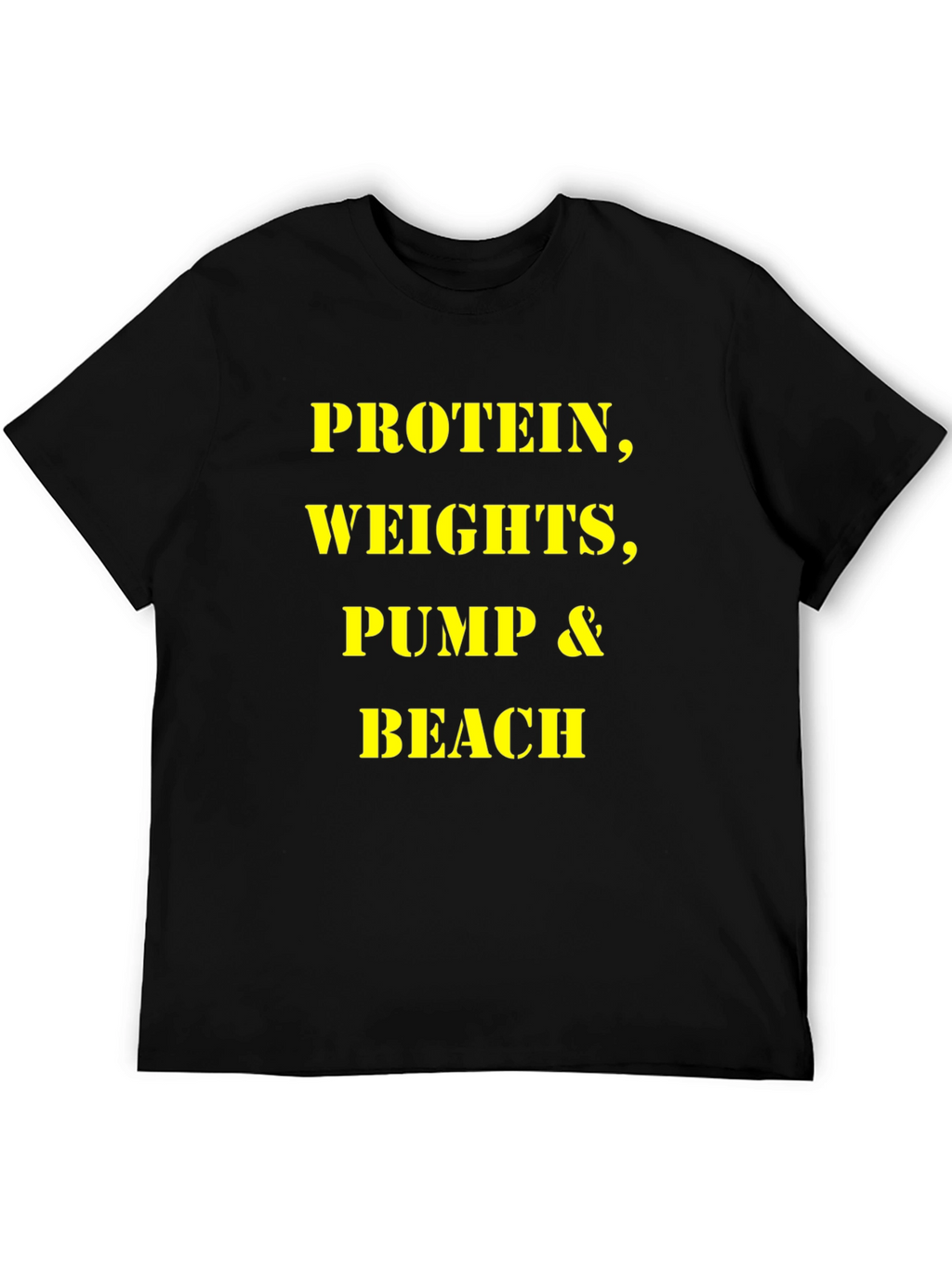 Protein Weights Pump Beach Mens T-Shirt