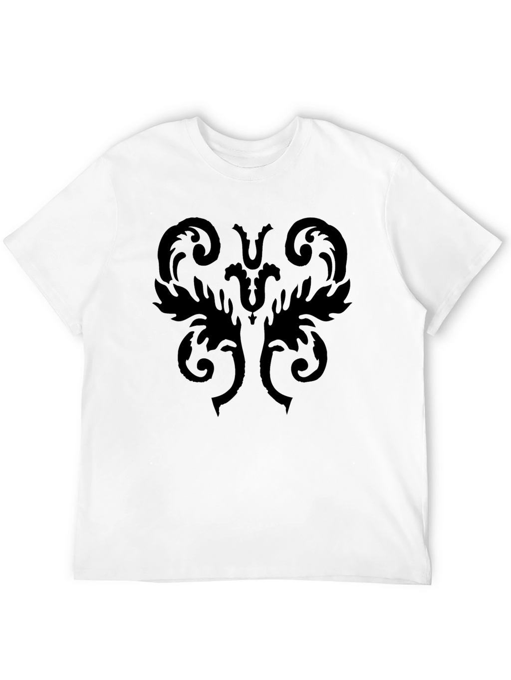 Black Ornamental Graphic Tee