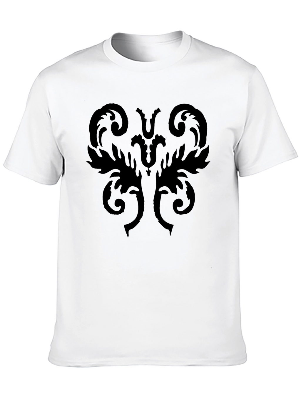 Black Ornamental Graphic Tee