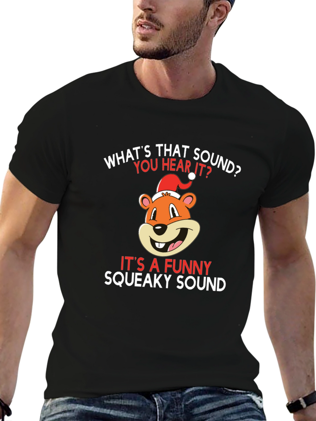 Funny Squeaky Sound Christmas T-Shirt