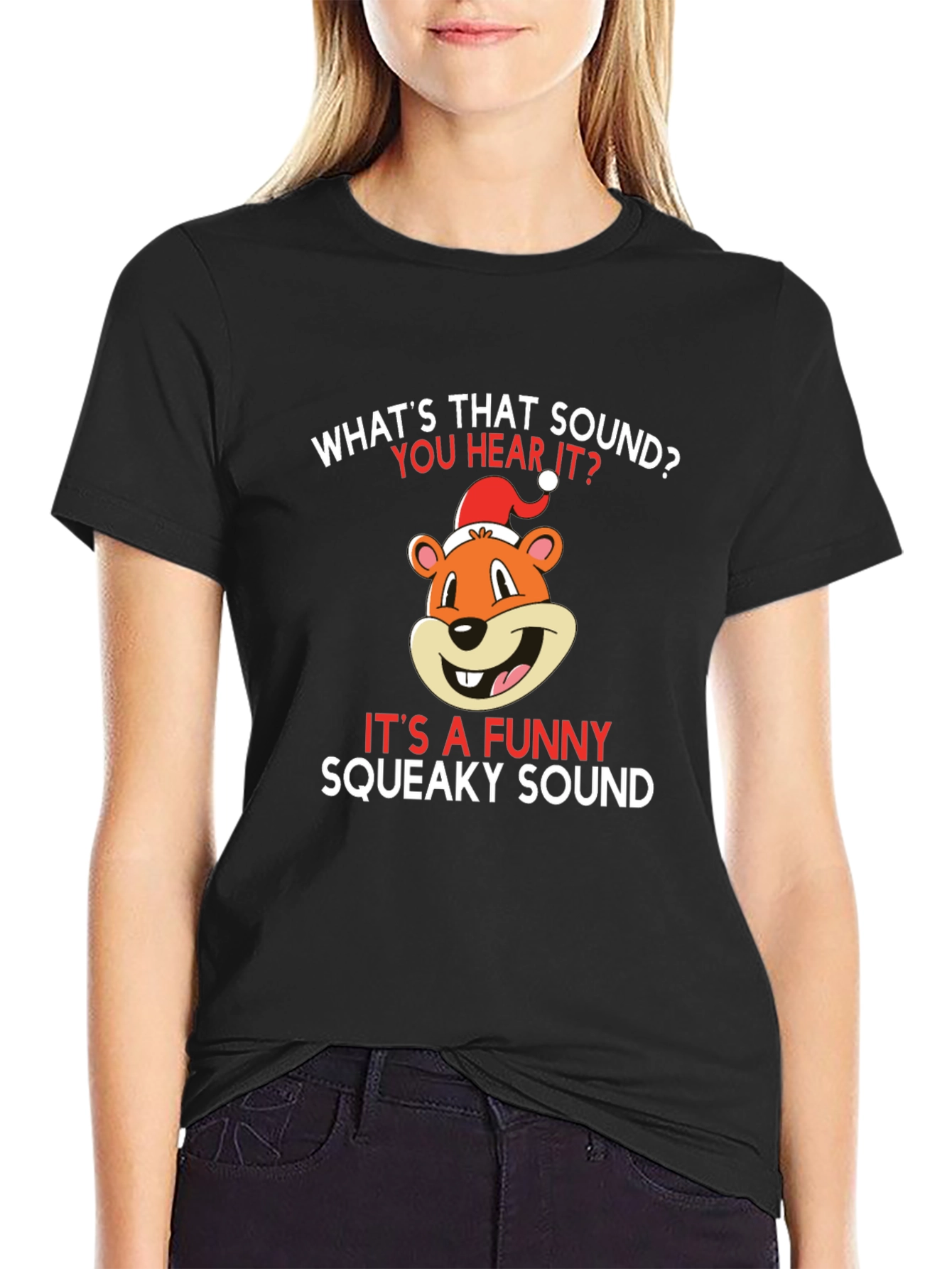 Funny Squeaky Sound Christmas T-Shirt