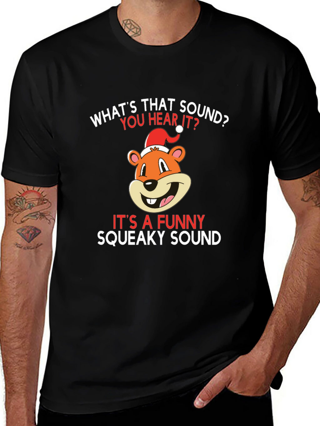 Funny Squeaky Sound Christmas T-Shirt