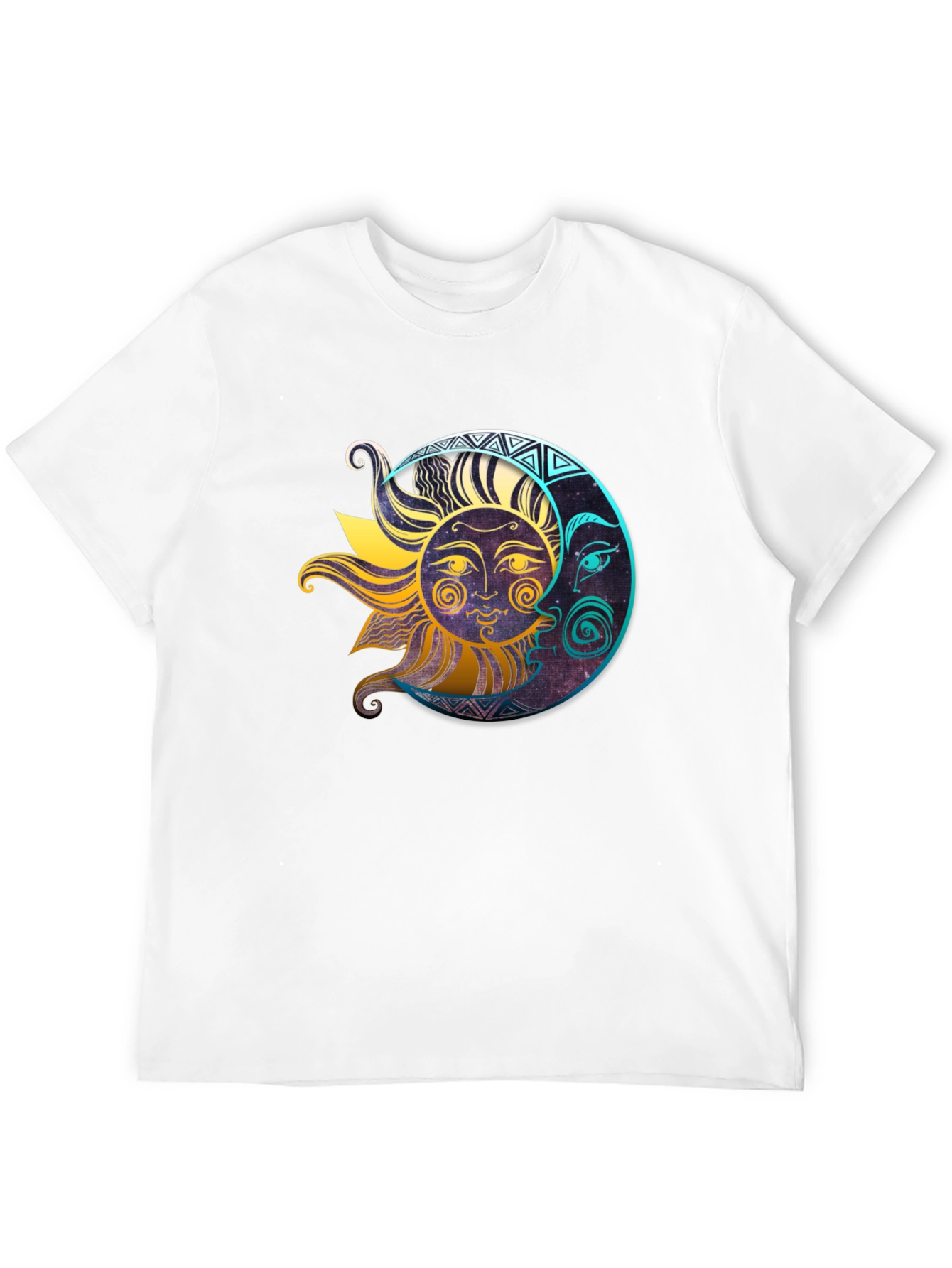 Celestial Sun & Moon Graphic T-Shirt