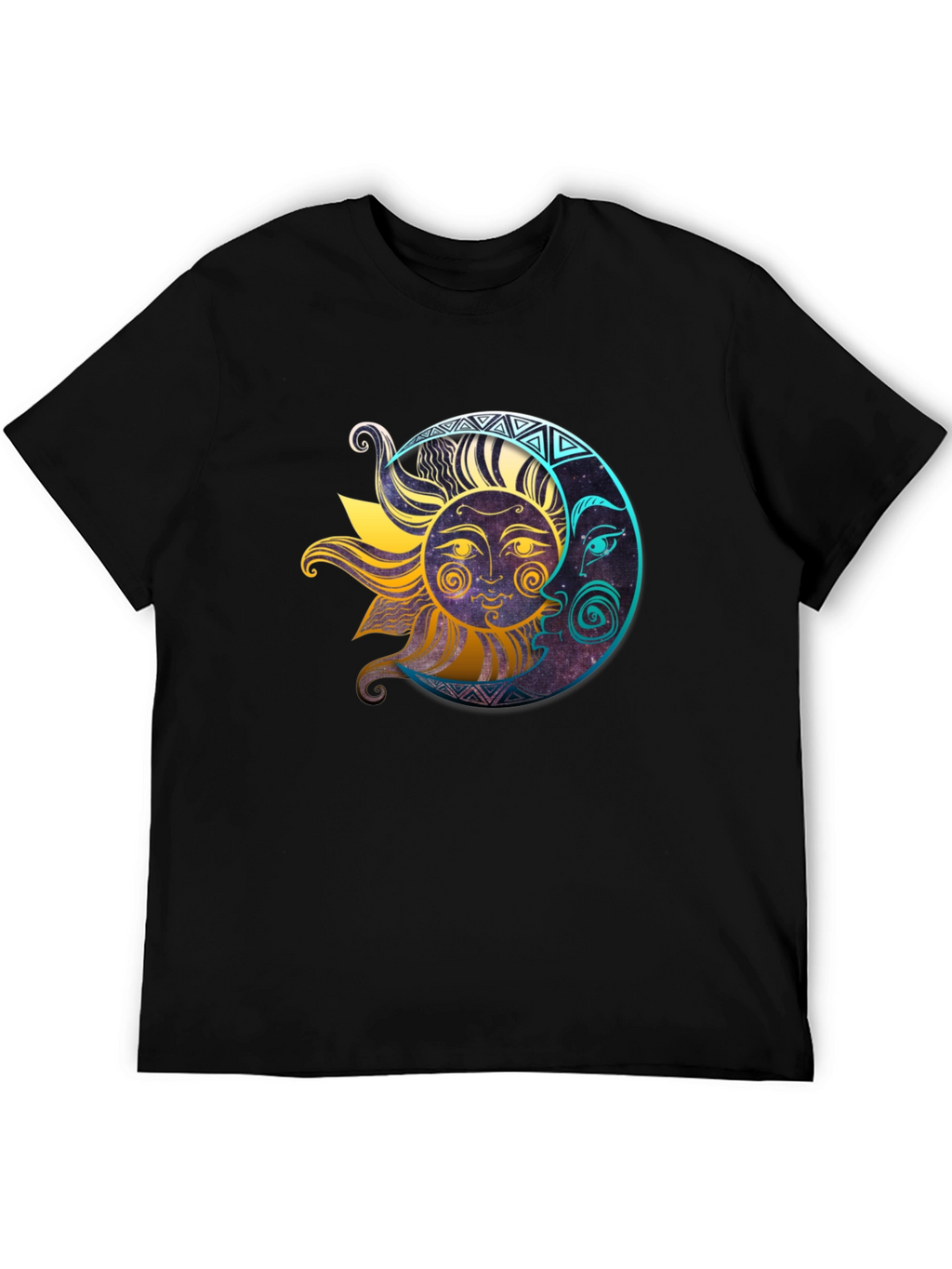 Celestial Sun & Moon Graphic T-Shirt