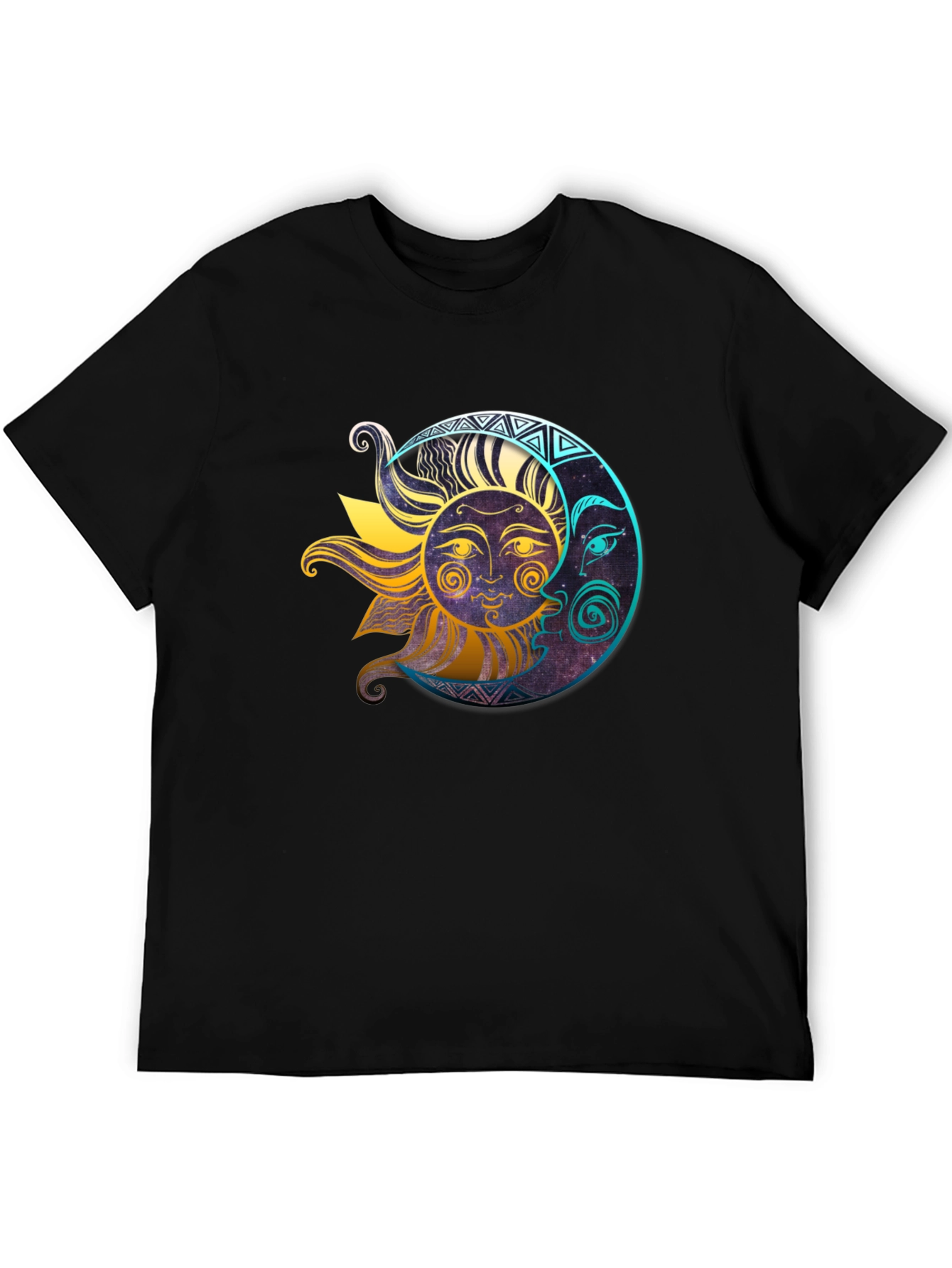 Celestial Sun & Moon Graphic T-Shirt
