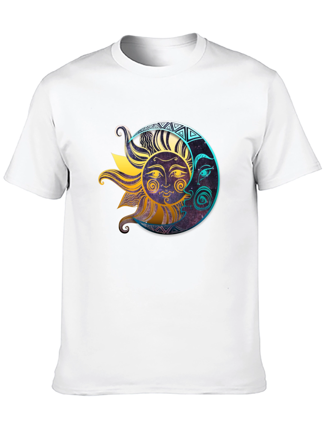 Celestial Sun & Moon Graphic T-Shirt