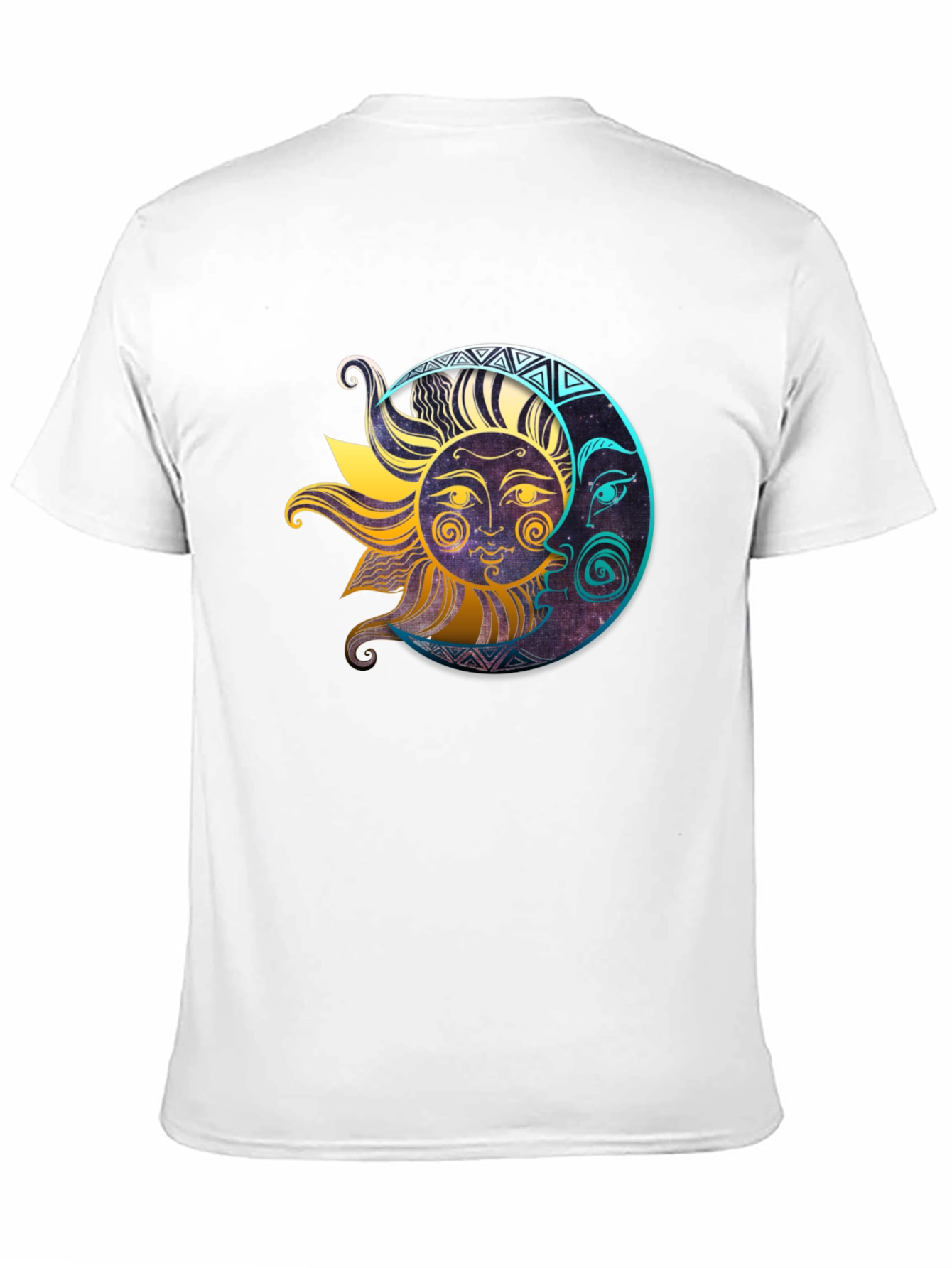 Celestial Sun & Moon Graphic T-Shirt