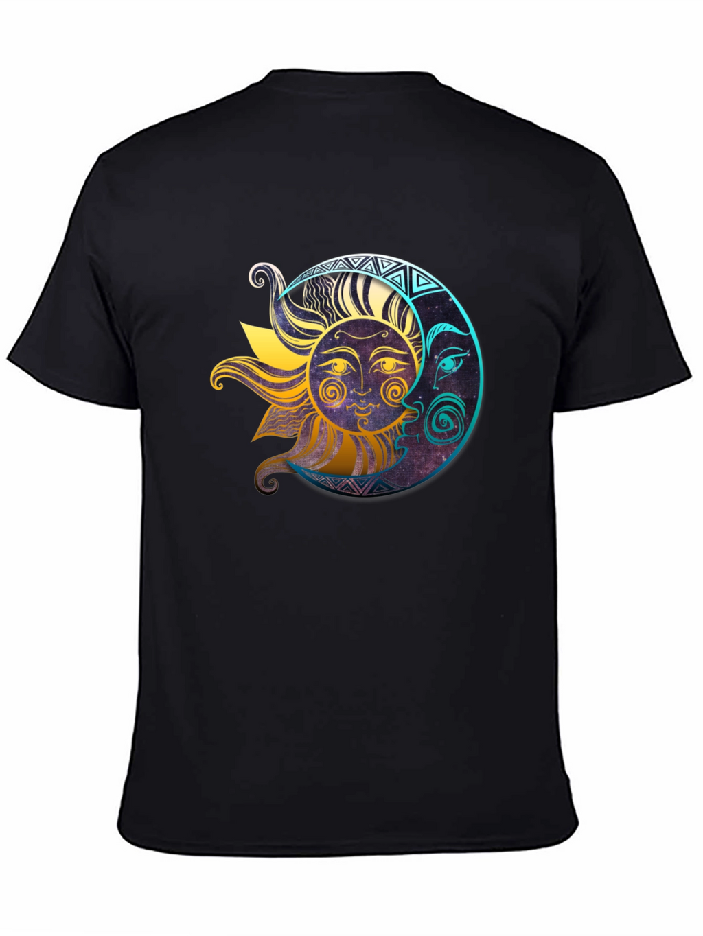 Celestial Sun & Moon Graphic T-Shirt