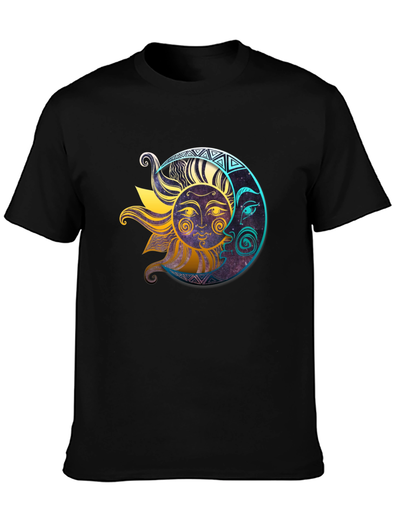 Celestial Sun & Moon Graphic T-Shirt