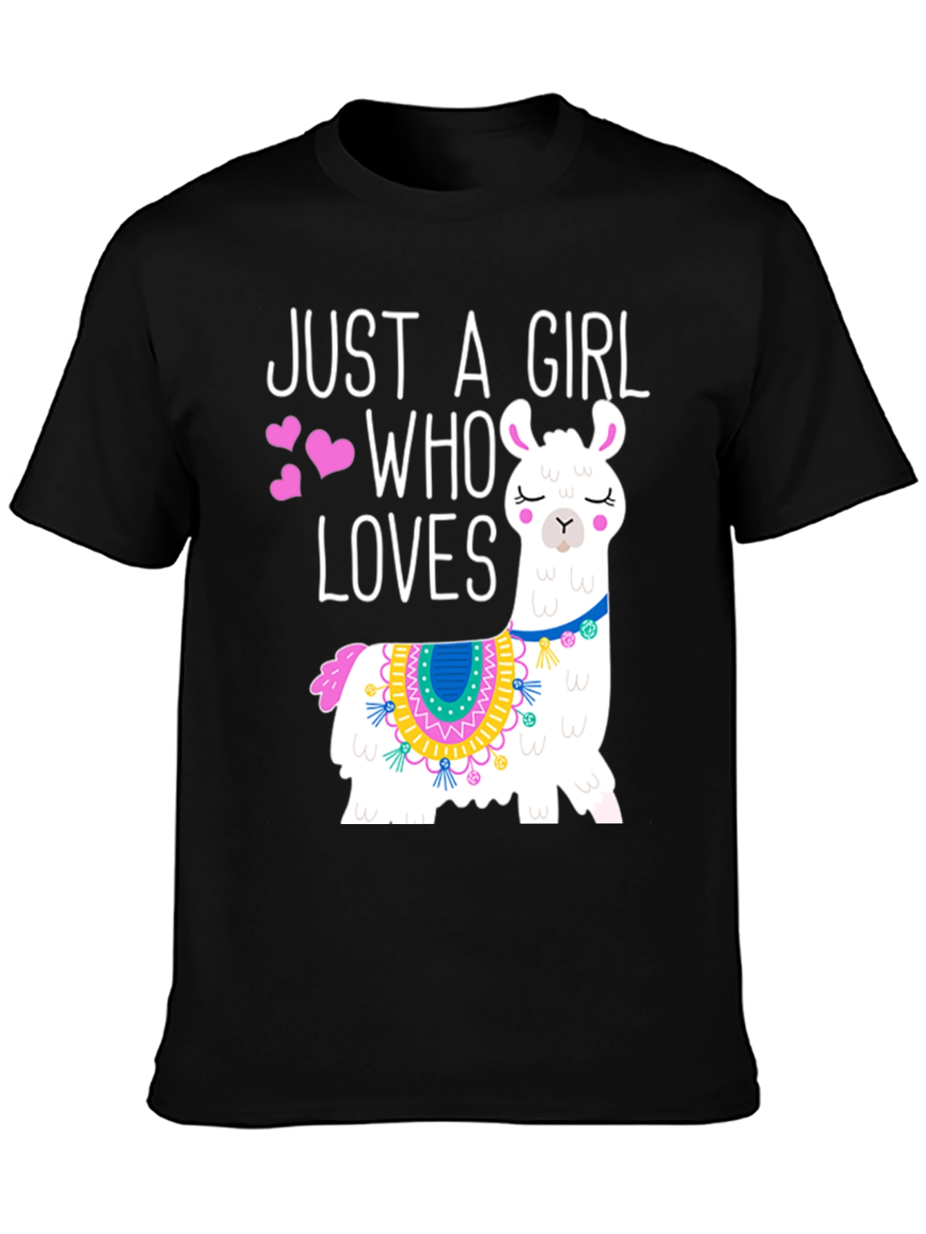 Just A Girl Who Loves Llamas Graphic Tee