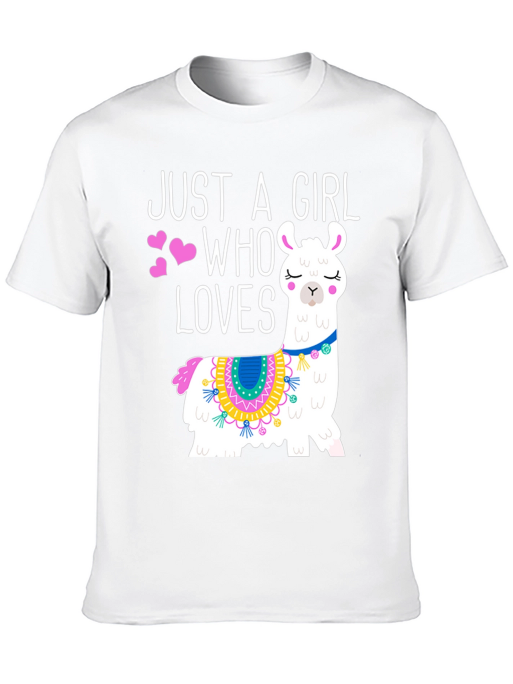 Just A Girl Who Loves Llamas Graphic Tee
