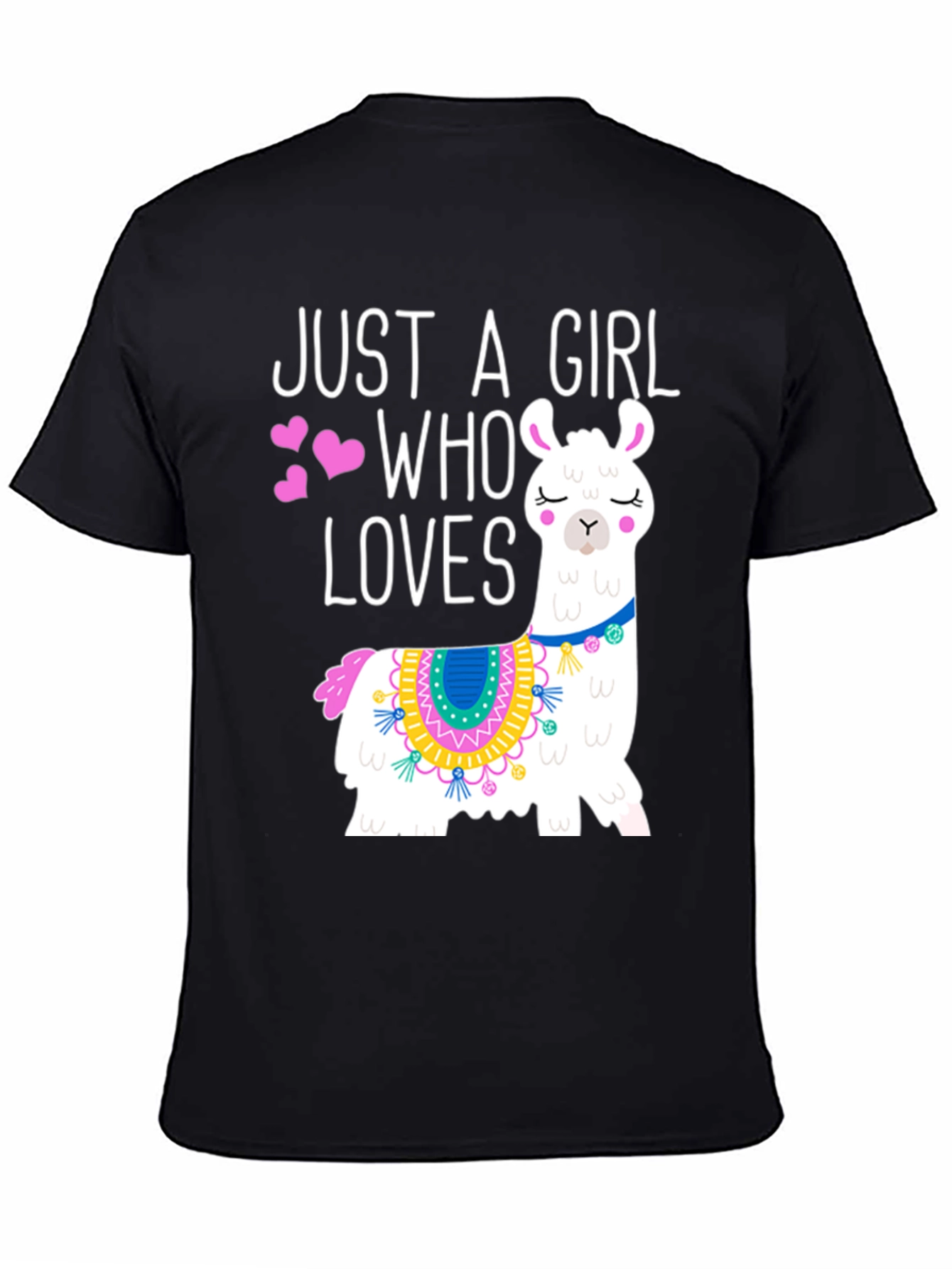Just A Girl Who Loves Llamas Graphic Tee