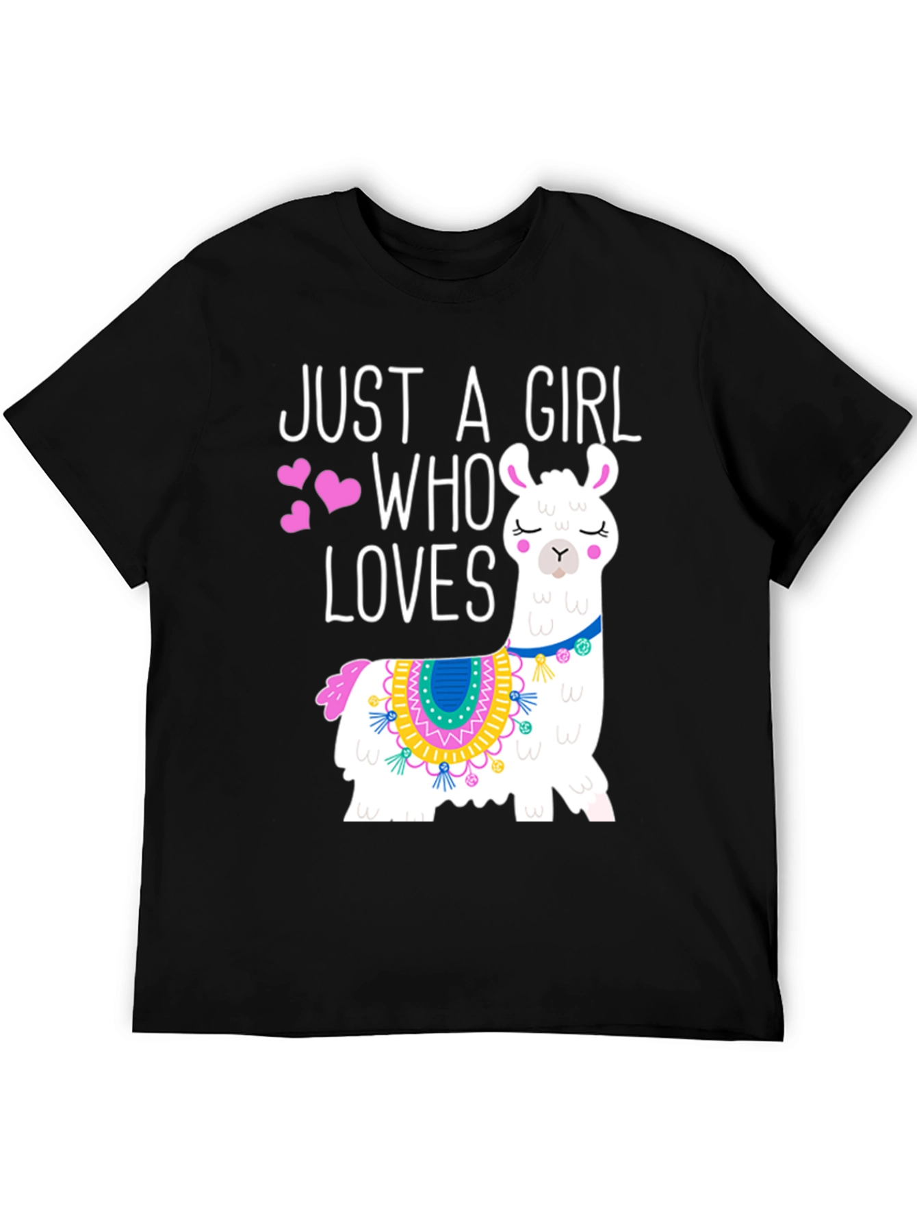 Just A Girl Who Loves Llamas Graphic Tee