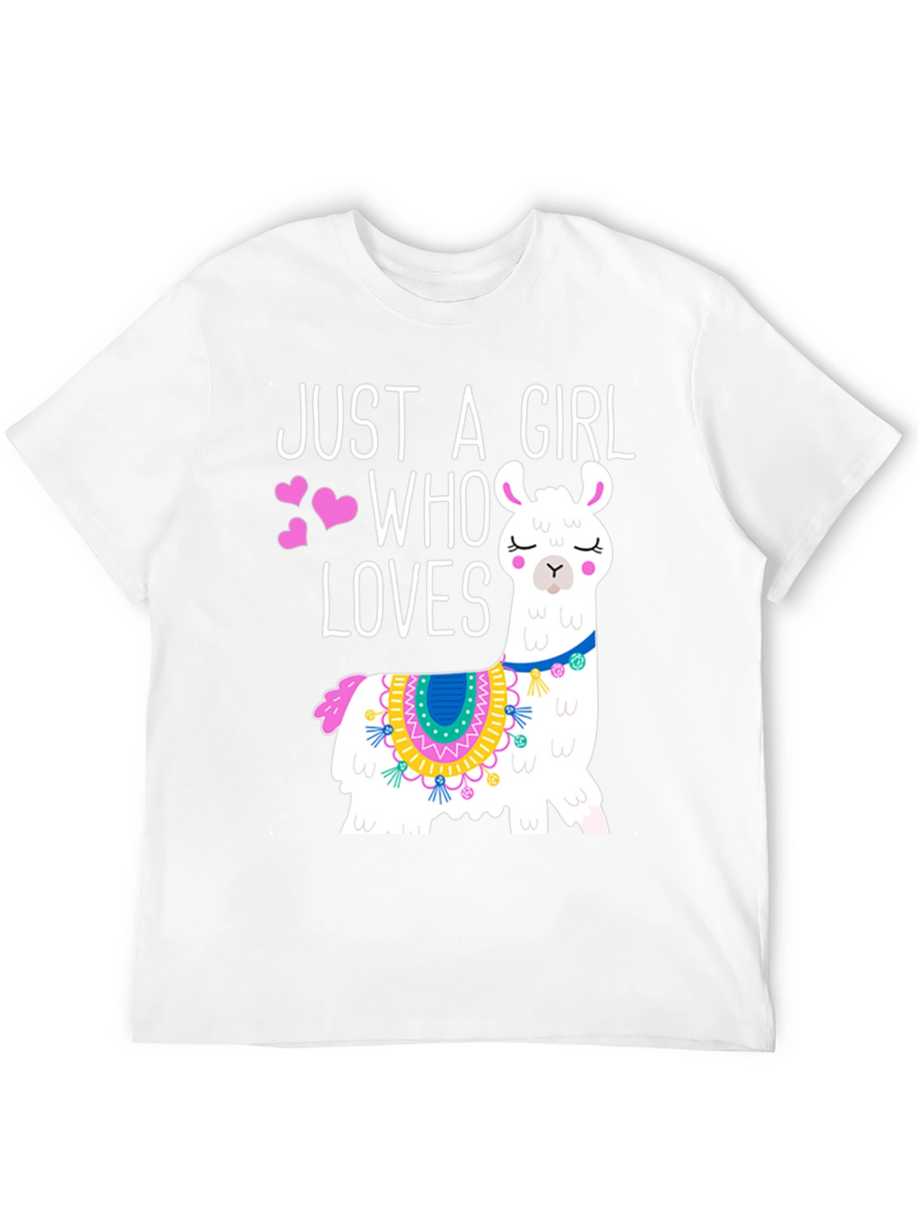 Just A Girl Who Loves Llamas Graphic Tee