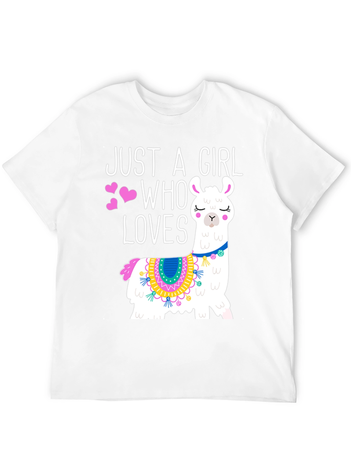 Just A Girl Who Loves Llamas Graphic Tee