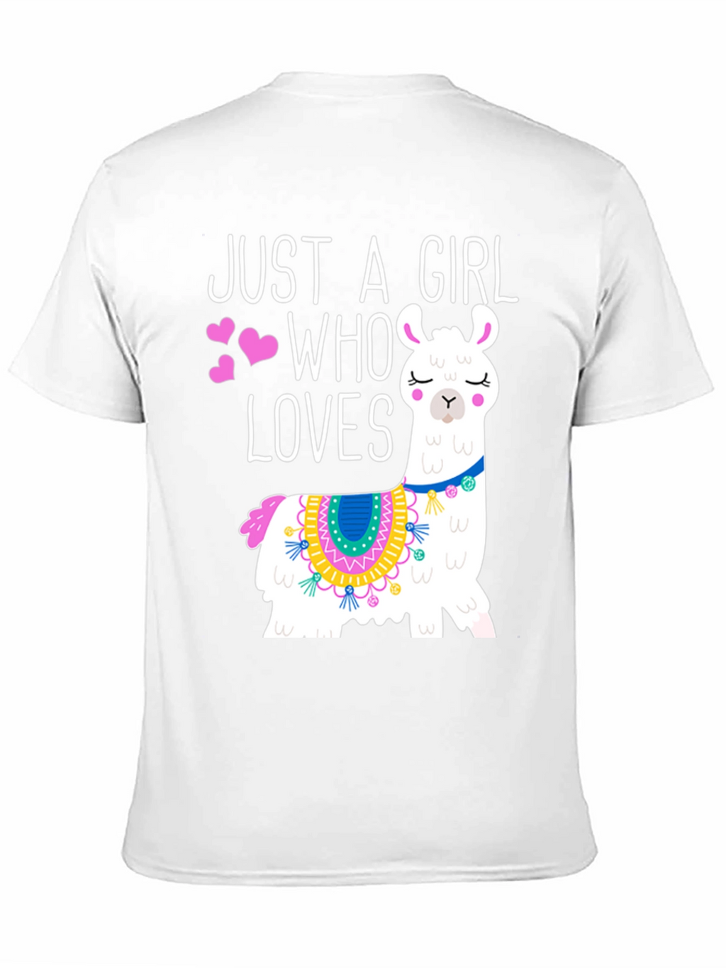 Just A Girl Who Loves Llamas Graphic Tee
