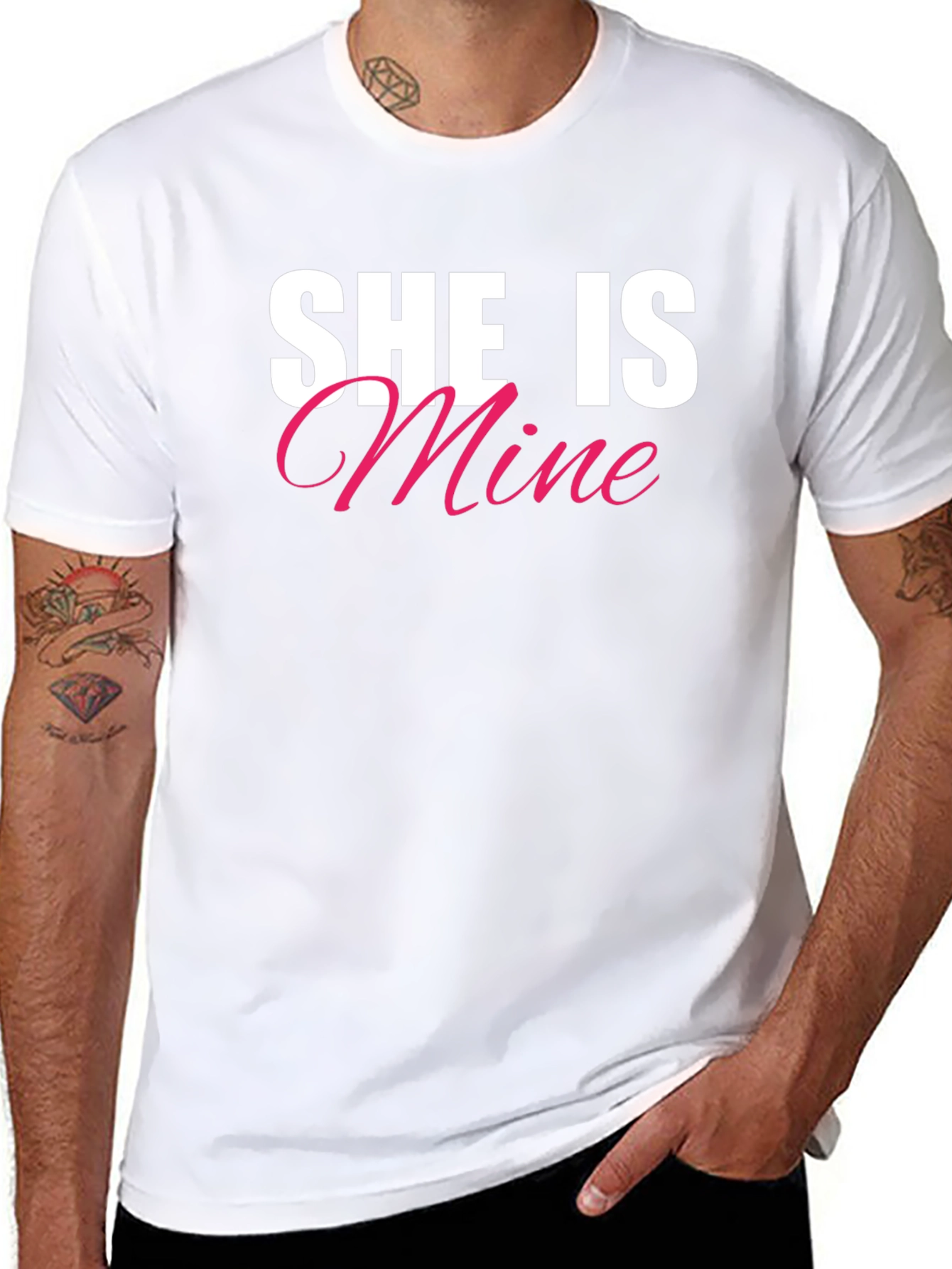 She Is Mine T-Shirt - Couples Matching Tee