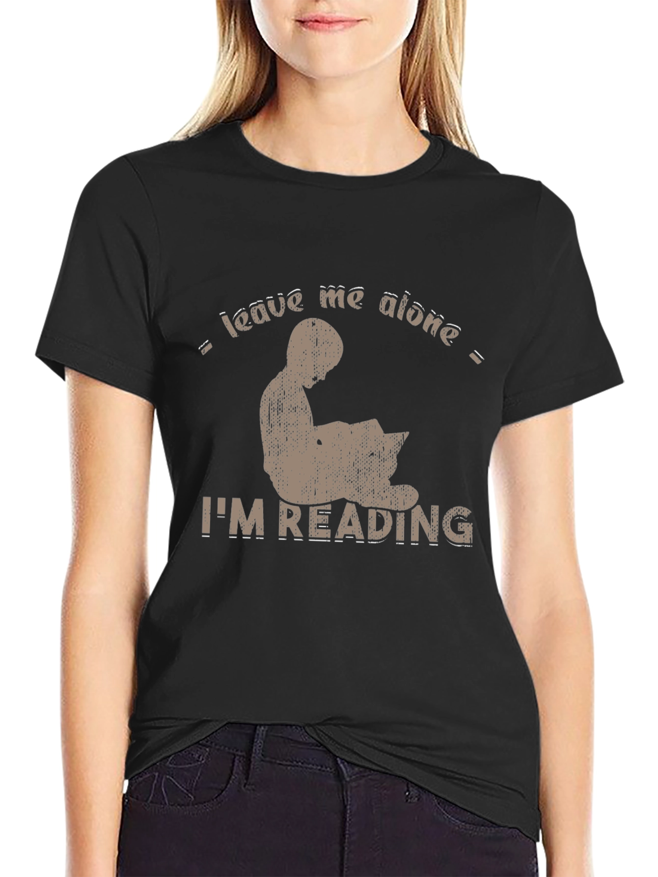 Leave Me Alone Im Reading Black T-Shirt