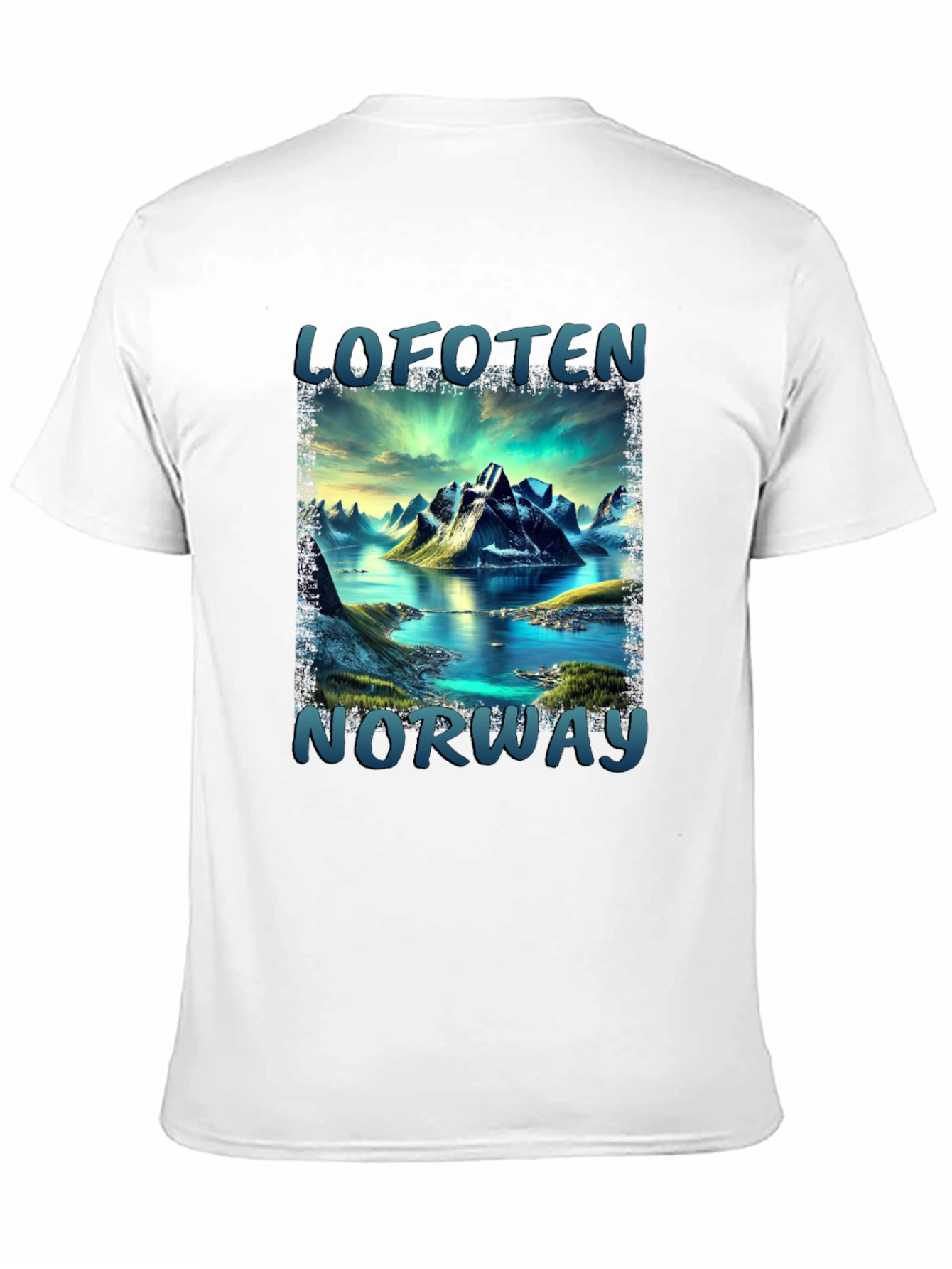Lofoten Norway Scenic Mountain T-Shirt