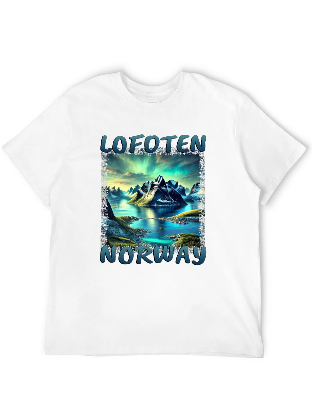 Lofoten Norway Scenic Mountain T-Shirt