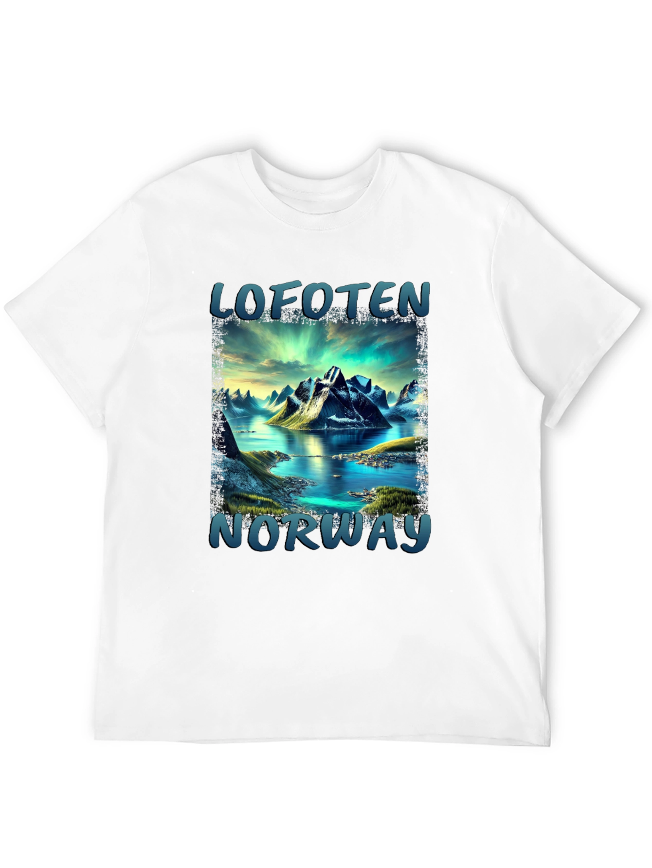 Lofoten Norway Scenic Mountain T-Shirt