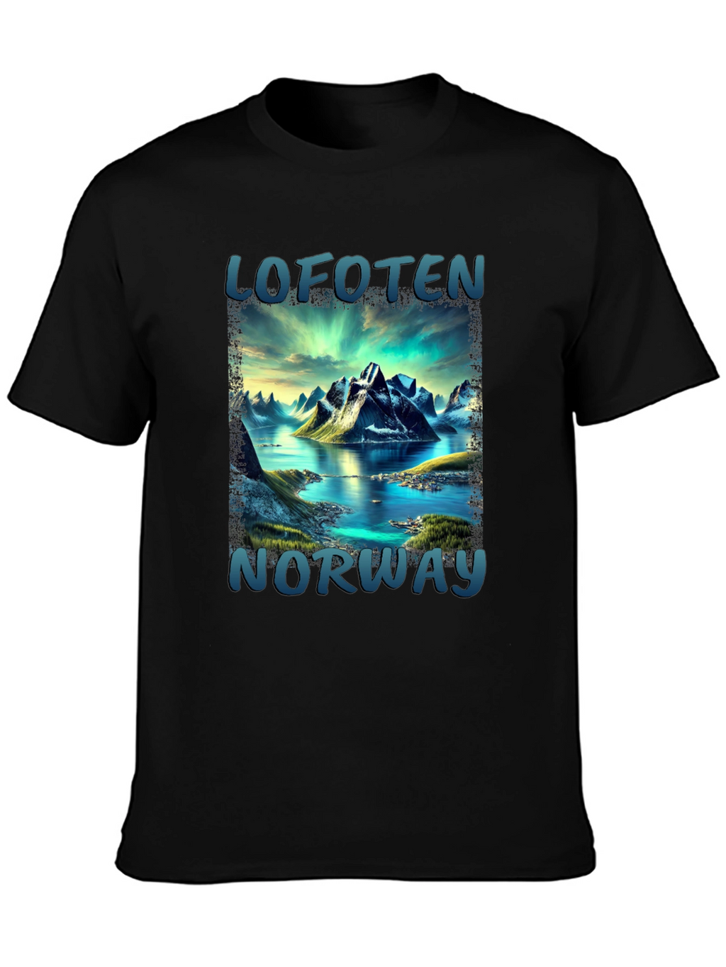 Lofoten Norway Scenic Mountain T-Shirt