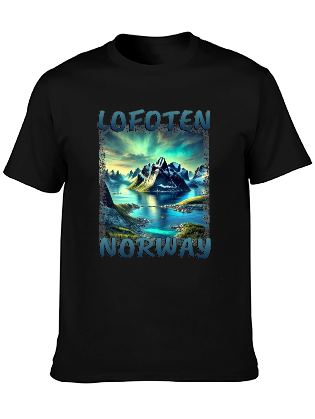 Lofoten Norway Scenic Mountain T-Shirt