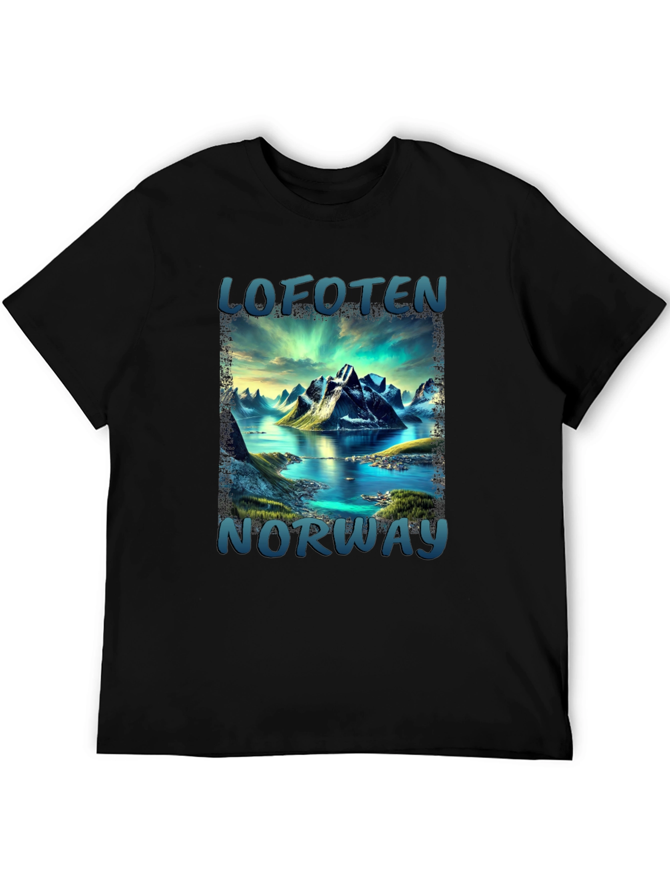Lofoten Norway Scenic Mountain T-Shirt