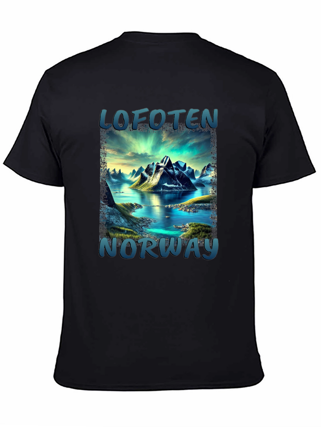 Lofoten Norway Scenic Mountain T-Shirt