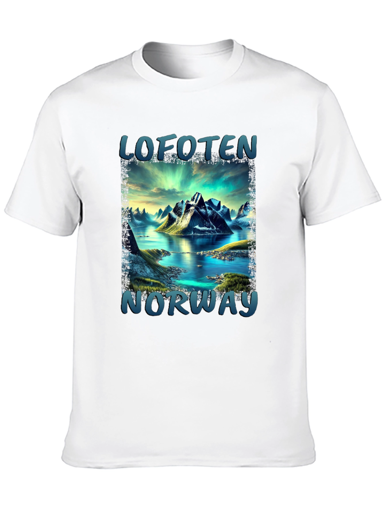 Lofoten Norway Scenic Mountain T-Shirt