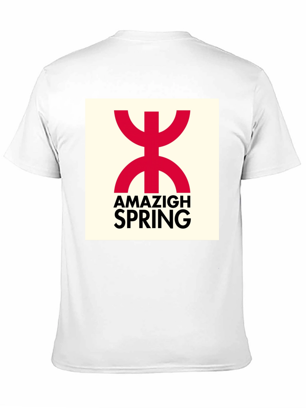 Amazigh Spring Black T-Shirt - Berber Symbol Design