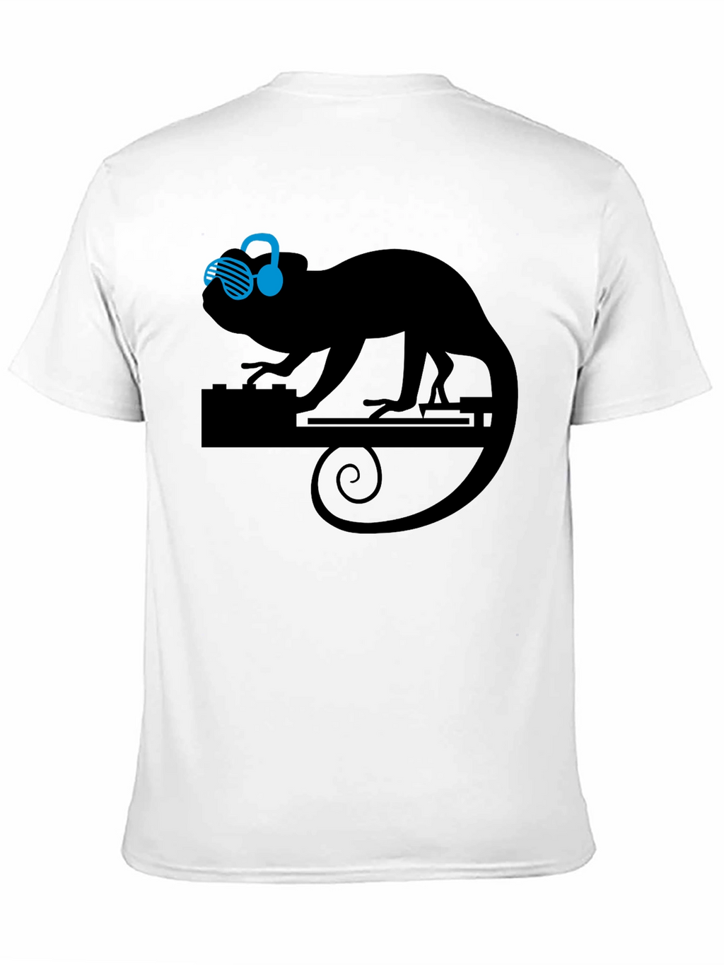 DJ Chameleon Graphic Tee - Cool Animal Lover T-Shirt