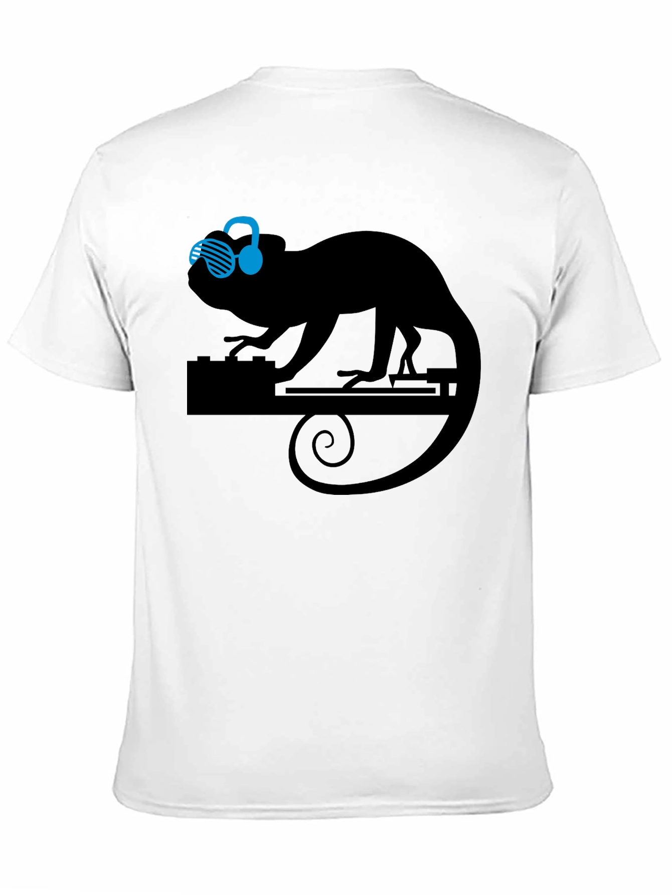 DJ Chameleon Graphic Tee - Cool Animal Lover T-Shirt