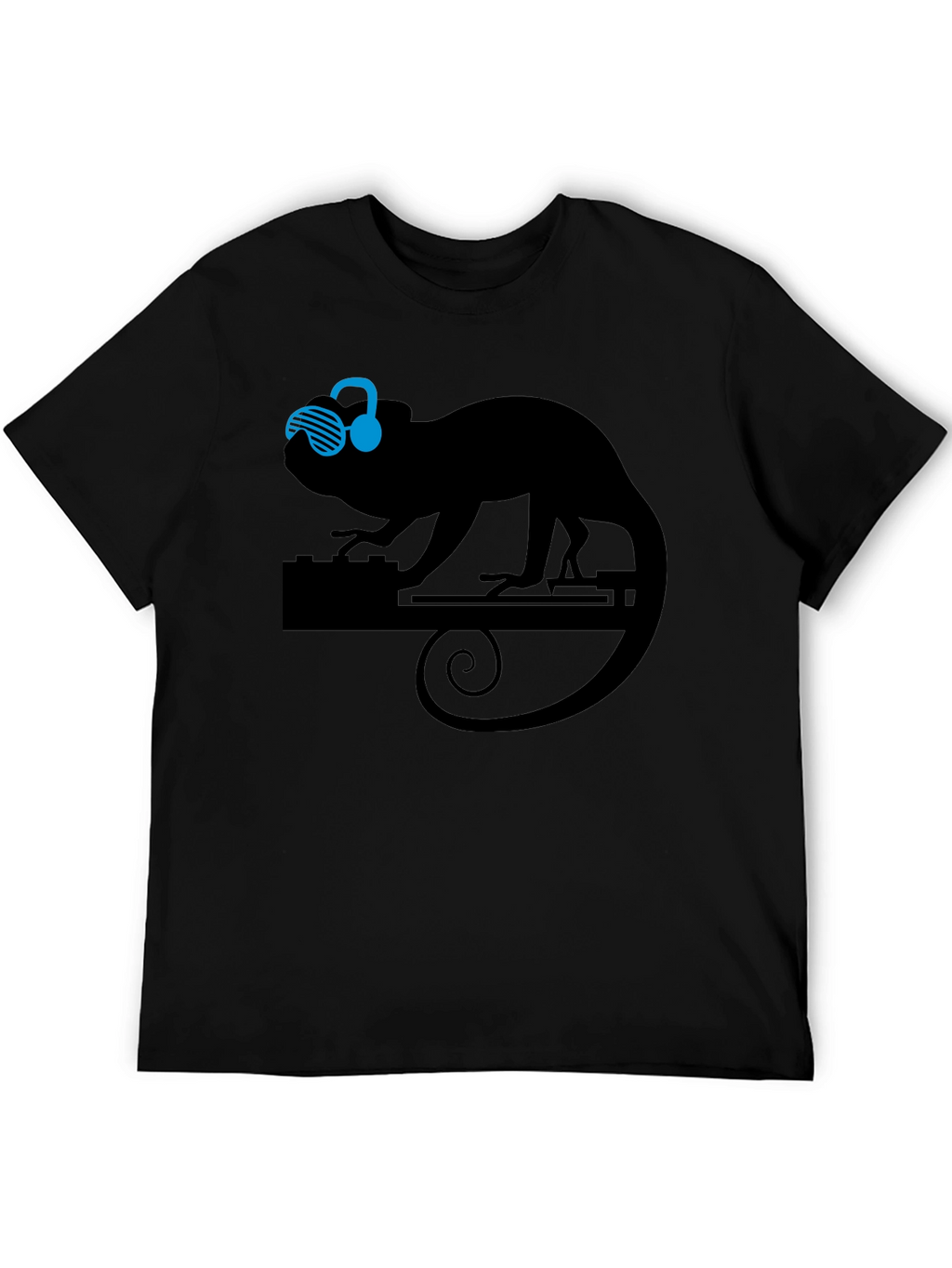DJ Chameleon Graphic Tee - Cool Animal Lover T-Shirt