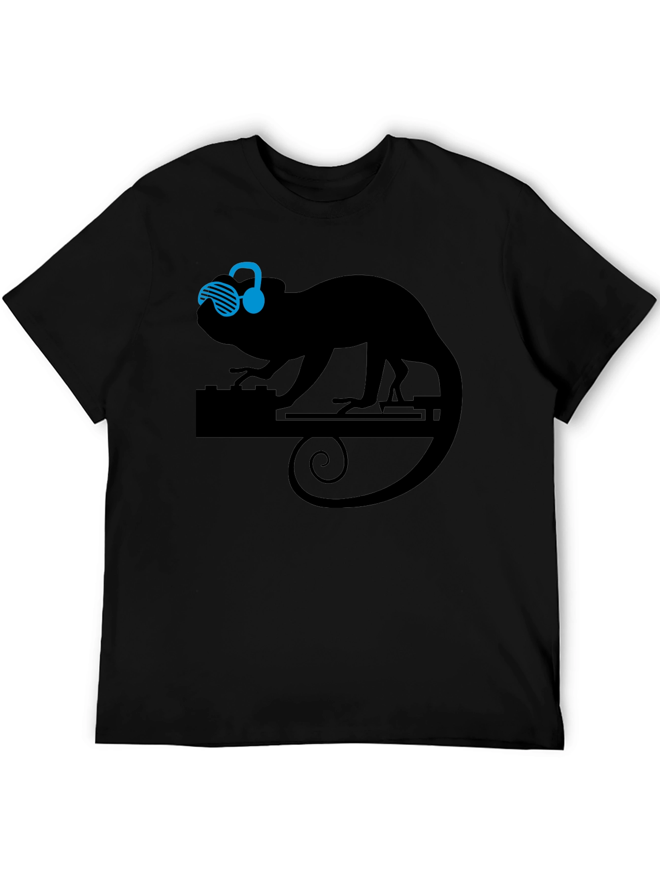 DJ Chameleon Graphic Tee - Cool Animal Lover T-Shirt