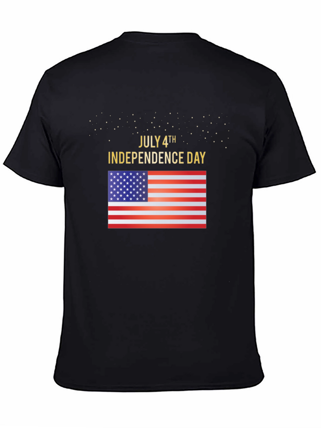 July 4th Independence Day USA Flag Graphic T-Shirt