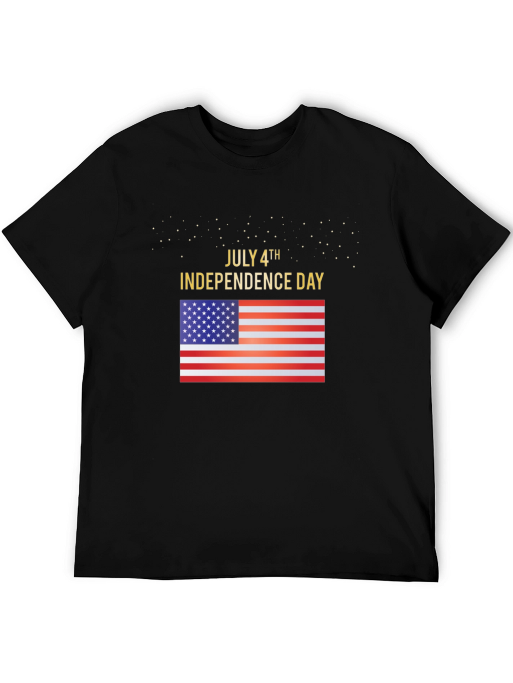 July 4th Independence Day USA Flag Graphic T-Shirt