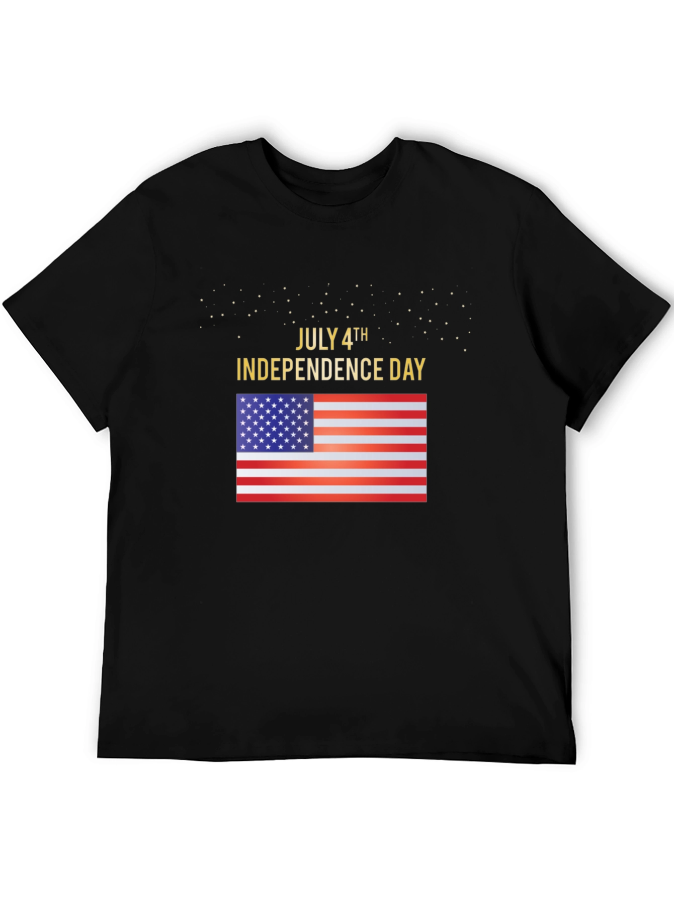July 4th Independence Day USA Flag Graphic T-Shirt