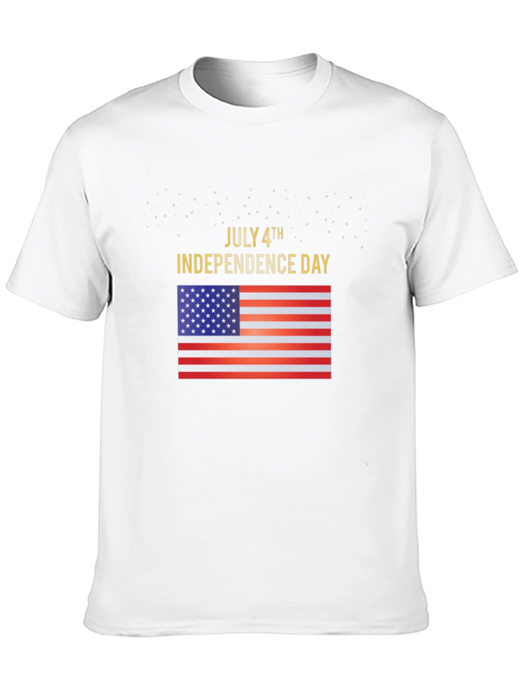 July 4th Independence Day USA Flag Graphic T-Shirt