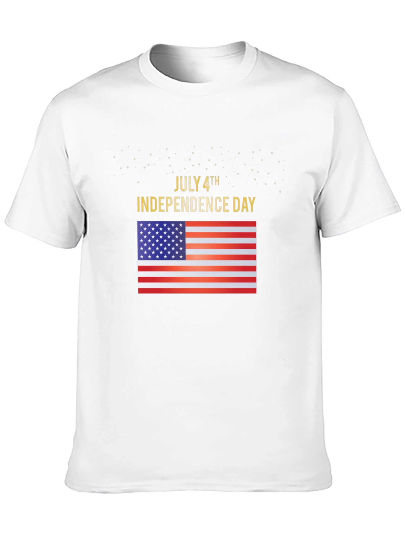 July 4th Independence Day USA Flag Graphic T-Shirt