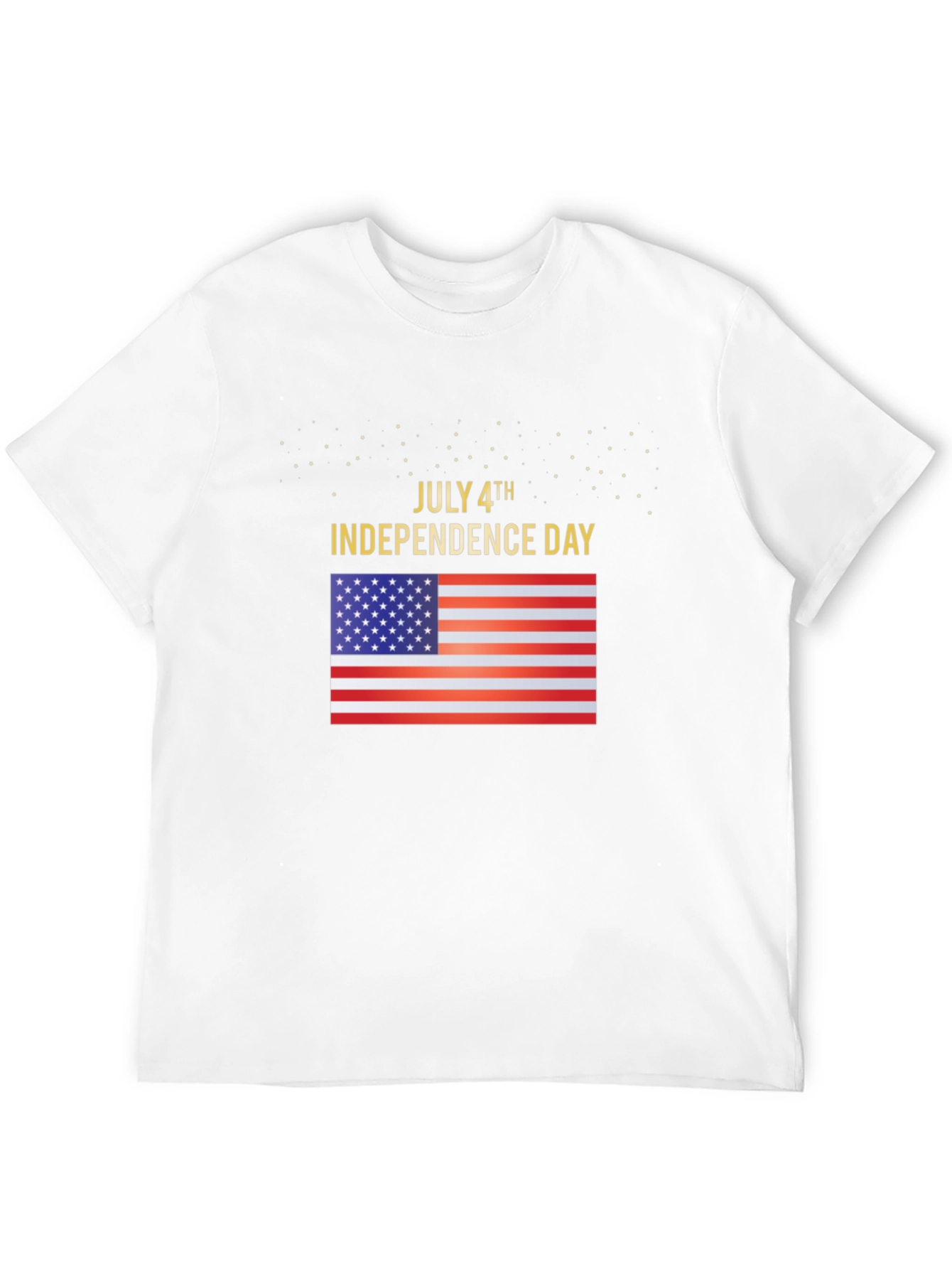 July 4th Independence Day USA Flag Graphic T-Shirt