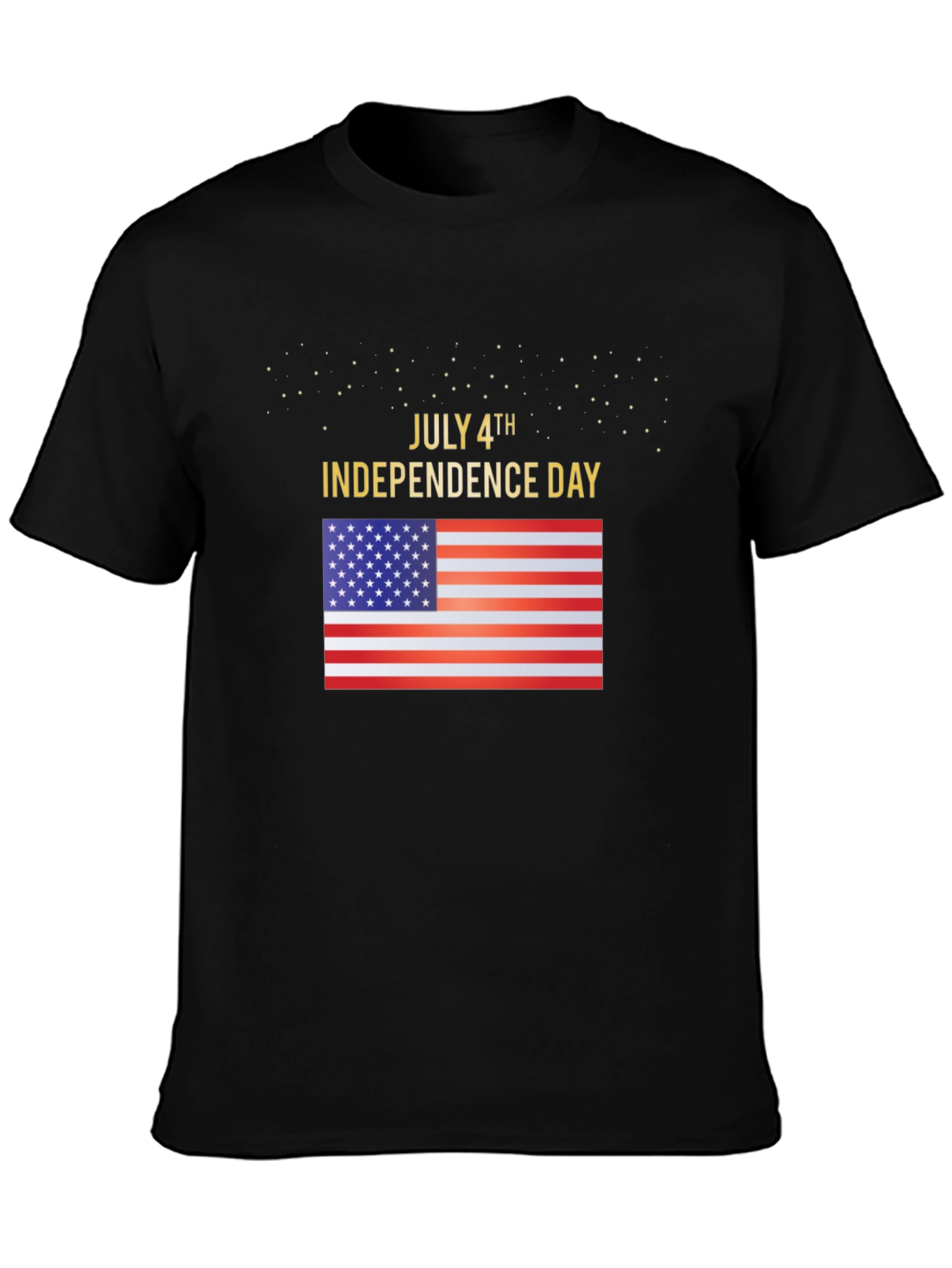 July 4th Independence Day USA Flag Graphic T-Shirt