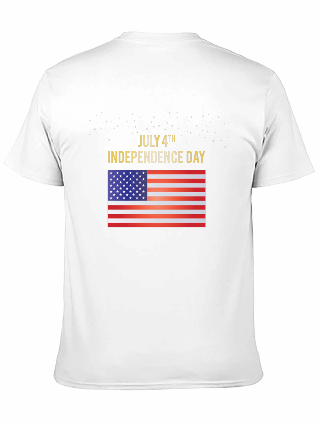 July 4th Independence Day USA Flag Graphic T-Shirt
