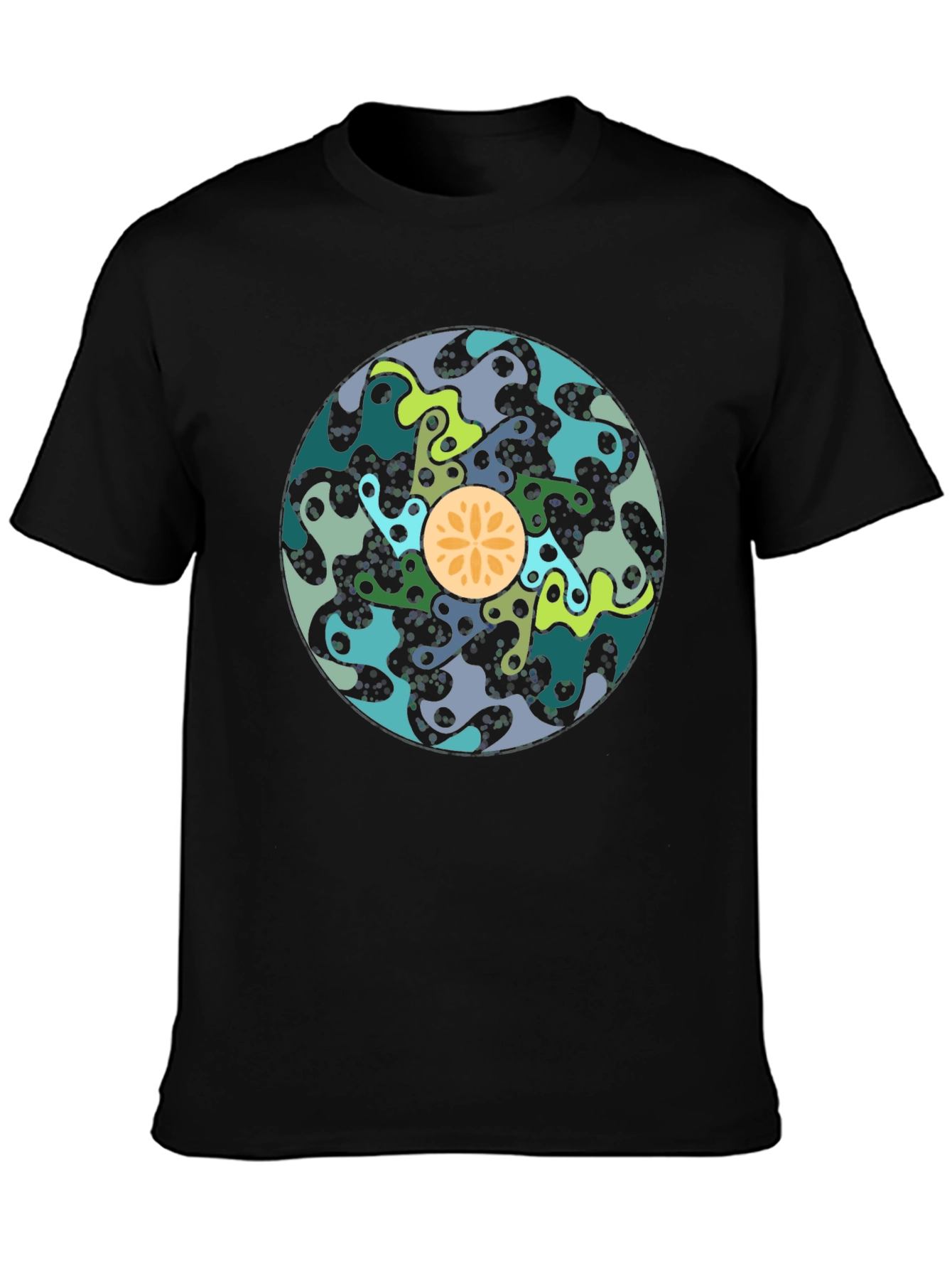 Abstract Art T-Shirt - Stylish Black Cotton Tee