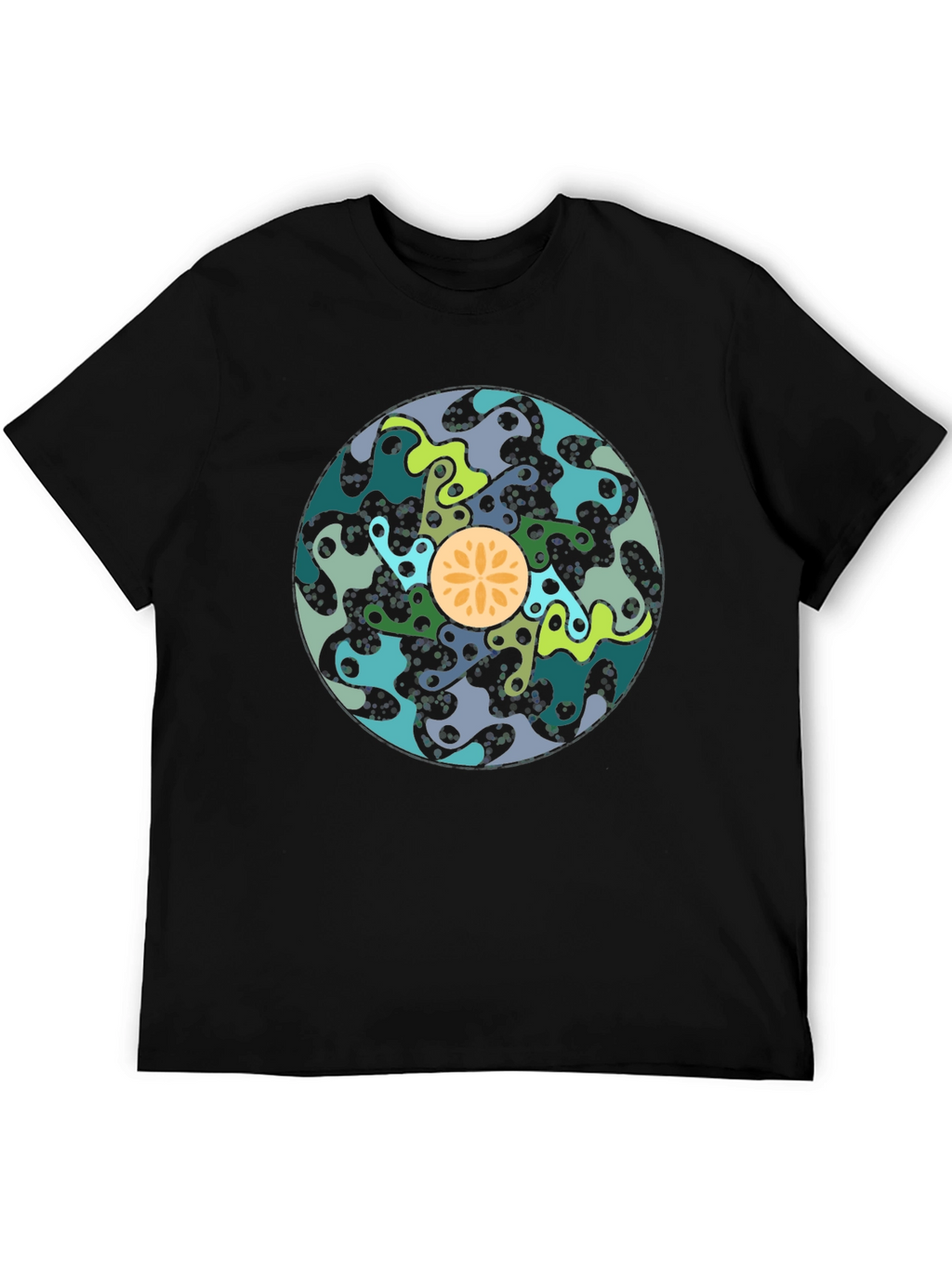 Abstract Art T-Shirt - Stylish Black Cotton Tee