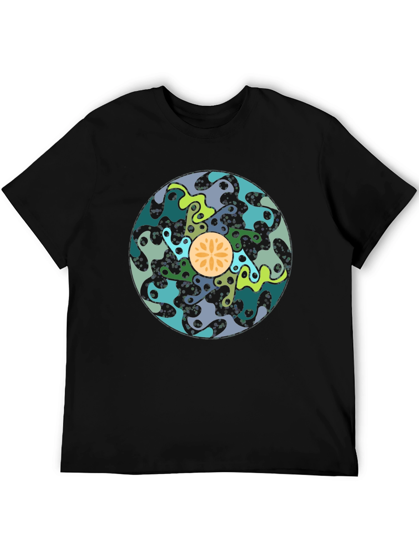 Abstract Art T-Shirt - Stylish Black Cotton Tee