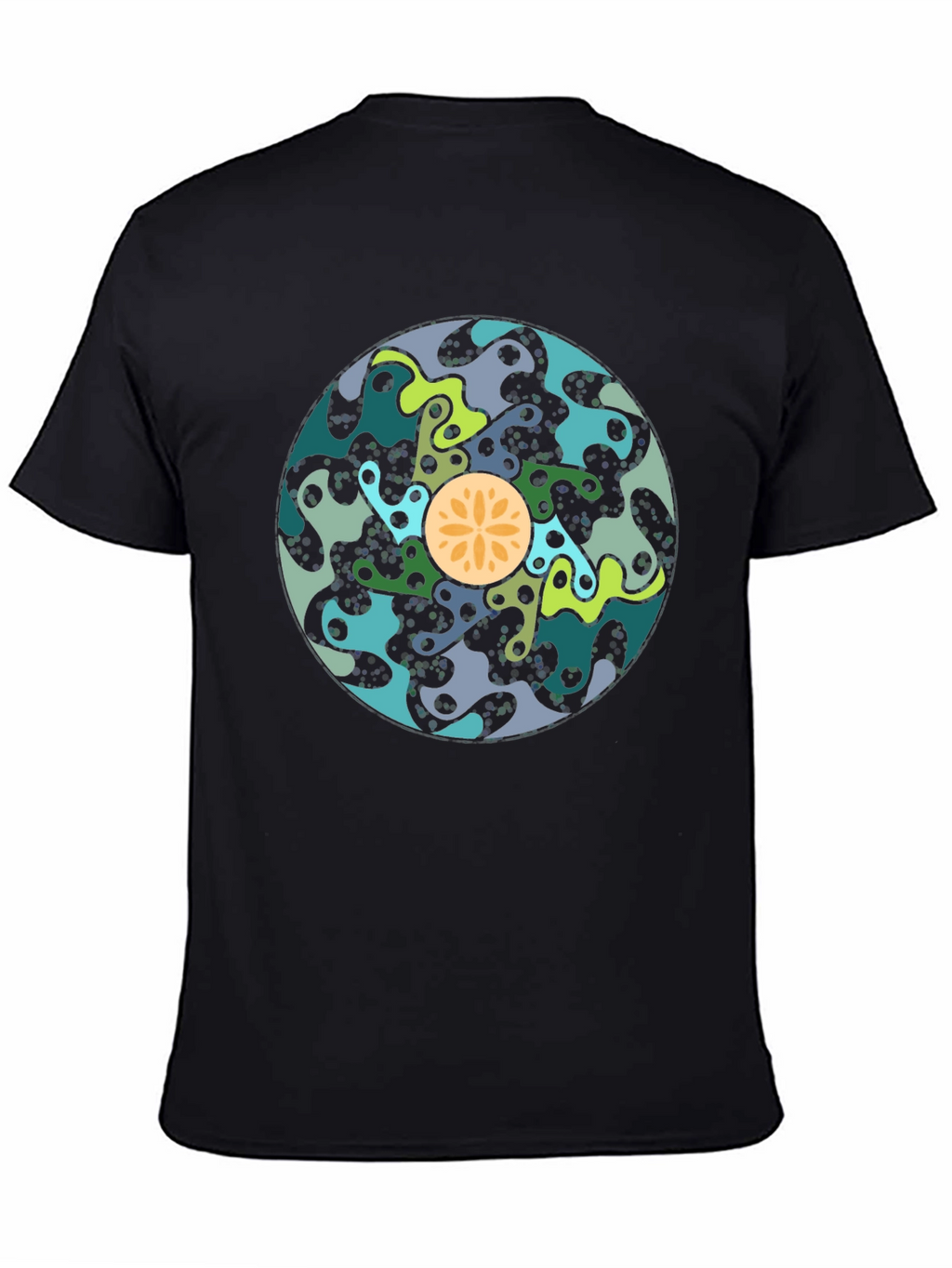 Abstract Art T-Shirt - Stylish Black Cotton Tee