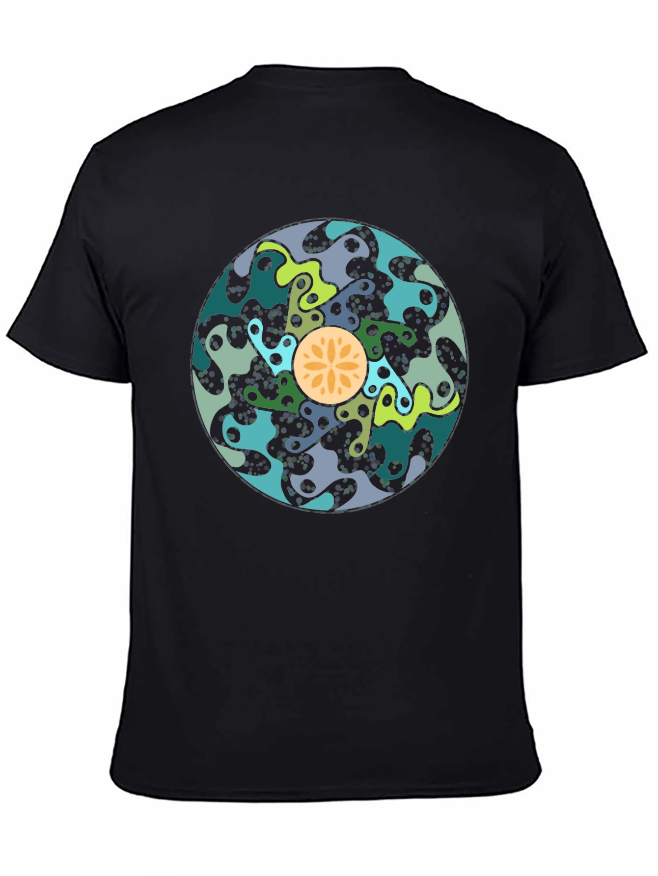 Abstract Art T-Shirt - Stylish Black Cotton Tee