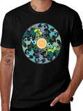 Abstract Art T-Shirt - Stylish Black Cotton Tee